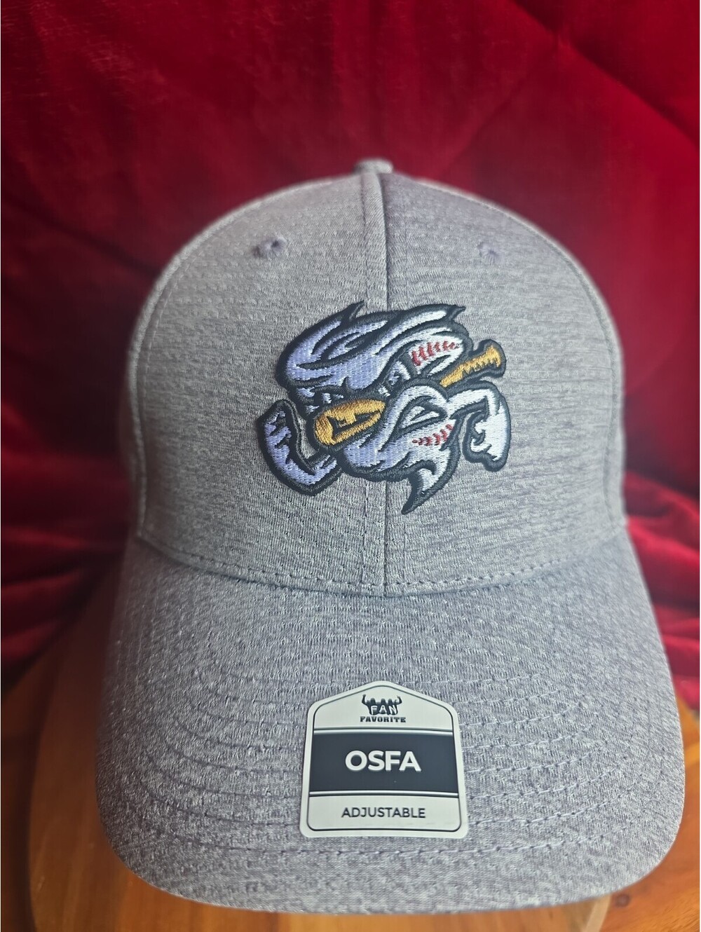Fan Favorite Omaha Storm Chasers MiLB Adjustable Snapback Hat Gray OSFA New NWT
